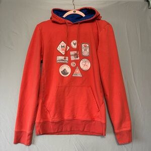 Woods Womens Hiking Hoodie Size Small Orange Outdoors Granola Camping Comfy